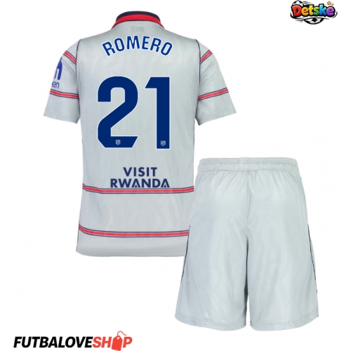 Dres Atletico Madrid Cristian Romero #21 Tretina pre deti 2026-27 Krátky Rukáv (+ trenírky)